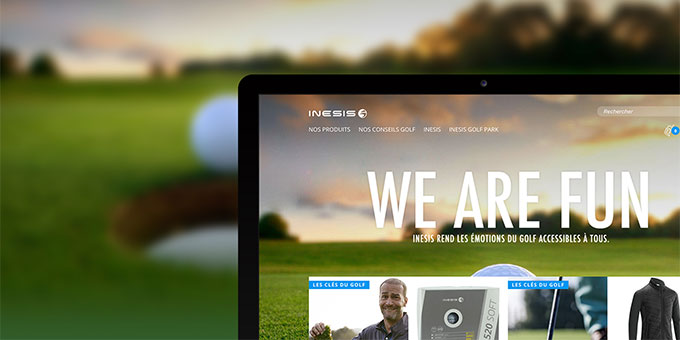 Inesis la marque golf de DECATHLON présente son nouveau site web Inesis.fr