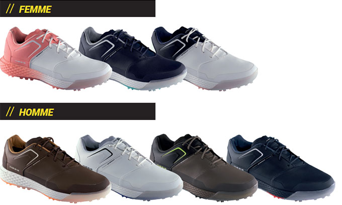 INESIS GRIP Dry et INESIS GRIP Waterproof : des chaussures de golf à l'accroche maximale
