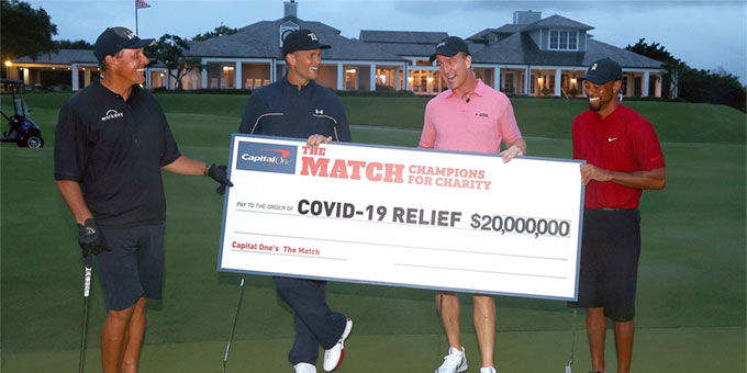 Champions for Charity : Tiger Woods et Peyton Manning remportent le match