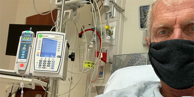 Greg Norman de retour à l'hôpital après un test COVID-19 positif, devrait resortir