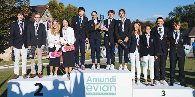 The Amundi Evian Junior Cup: the Triumph of the Blues!