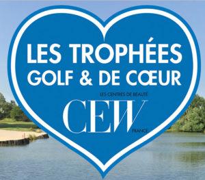 Golf & heart trophies by CEW