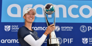 Alexandra Forsterling champion of the Aramco Team Series of Tampa, Nastasia Nadaud 6th