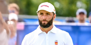 Jon Rahm lors du troisième tour des Jeux Olympiques