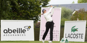 Chiara Tamburlini pendant le deuxième tour du Lacoste Ladies Open de France