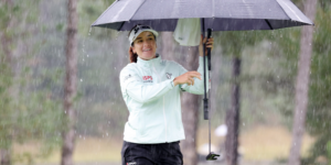 Hannah Green leader du BMW Ladies Championship - via Twitter @LPGA