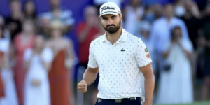 Antoine Rozner co-leader du DP World Tour Championship