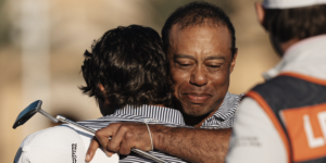 Team Woods : Tiger Woods et son fils Charlie lors du PNC Championship - via Twitter @PNCchampionship