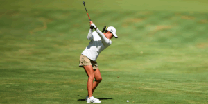 Céline Boutier lors du The Amundi Evian Championship