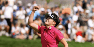 Akie Iwai lors du Portland Classic - via Twitter @LPGA