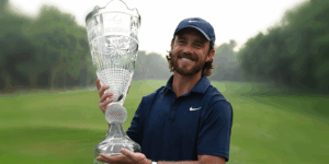 Tommy Fleetwood lors du DP World India - via Twitter @DPWorldTour