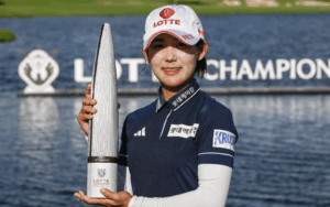 Youmin Hwang lors du Lotte Championship
