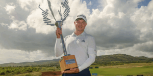 Jayden Schaper lors de l’AfrAsia Bank Mauritius Open - Crédits © : Sunshine Tour