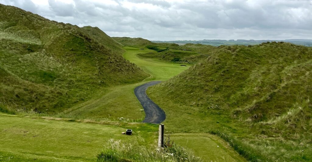 Strand Course vue du départ du 2