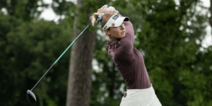Nelly Korda lors du Chevron Championship - via Twitter @LPGA