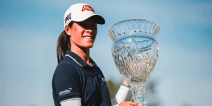 Céline Boutier lors du ShopRite LPGA Classic - via Twitter @LPGA