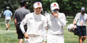 Hye-Jin Choi et Hyo Joo Kim lors du Dow Championship - via Twitter @LPGA