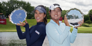 Gina Kim et Yana Wilson lors du Dow Championship - via Twitter @LPGA