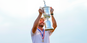 Wyndham Clark lors de l’US Open 2026 - via Twitter @PGATour