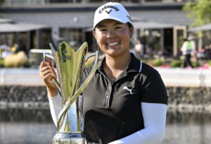Anna Huang lors du PIF London Championship - via Twitter @LETgolf